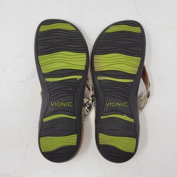 Vionic | Women's Rest Floriana Toepost Thong Sandal Pewter - Picture 8 of 9